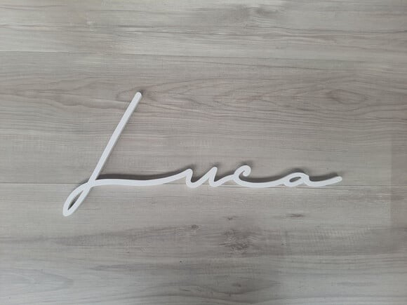 Nome de Parede Personalizado em mdf Linha Ty - Luca - 20 cm