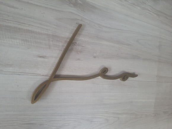 Nome de Parede Personalizado em mdf Linha Ty - Leo - 23 cm