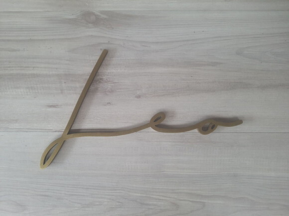 Nome de Parede Personalizado em mdf Linha Ty - Leo - 23 cm