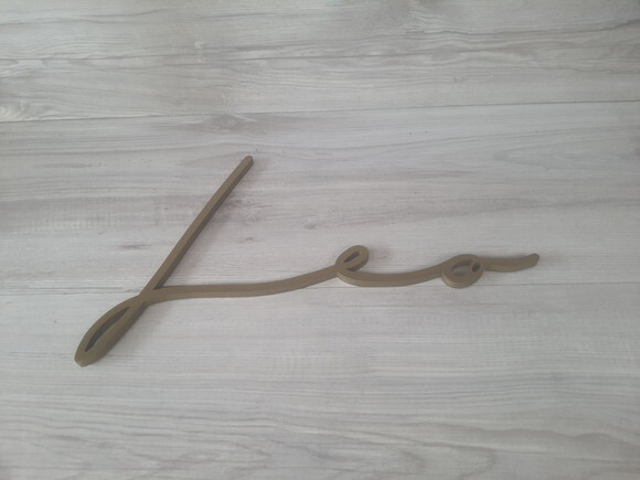 Nome de Parede Personalizado em mdf Linha Ty - Leo - 23 cm