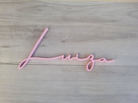 Nome de Parede Personalizado em mdf Linha Ty - Luiza