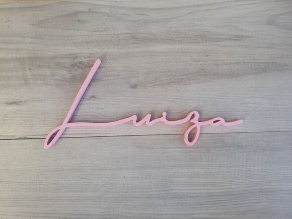 Nome de Parede Personalizado em mdf Linha Ty - Luiza