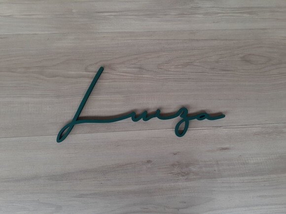 Nome de Parede Personalizado em mdf Linha Ty - Luiza