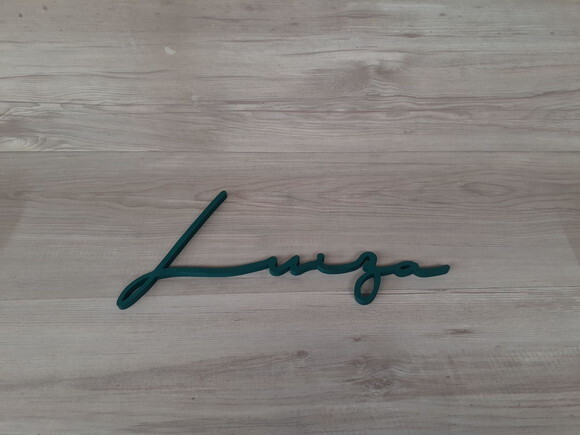 Nome de Parede Personalizado em mdf Linha Ty - Luiza