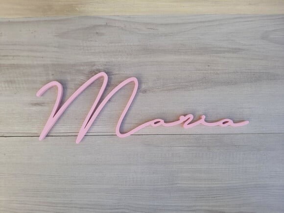 Nome de Parede Personalizado em mdf Linha Ty - Maria