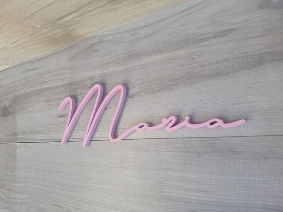 Nome de Parede Personalizado em mdf Linha Ty - Maria