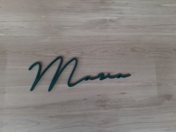 Nome de Parede Personalizado em mdf Linha Ty - Maria
