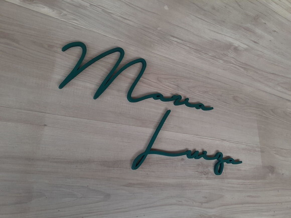 Nome de Parede Personalizado em mdf Linha Ty - Maria Luiza