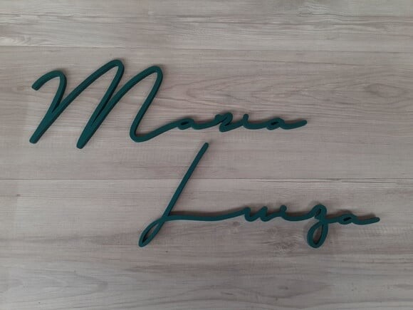 Nome de Parede Personalizado em mdf Linha Ty - Maria Luiza