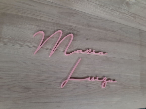 Nome de Parede Personalizado em mdf Linha Ty - Maria Luiza