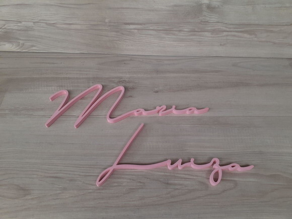 Nome de Parede Personalizado em mdf Linha Ty - Maria Luiza
