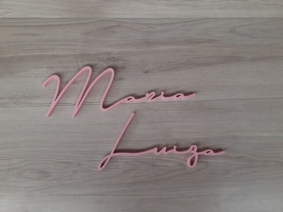 Nome de Parede Personalizado em mdf Linha Ty - Maria Luiza