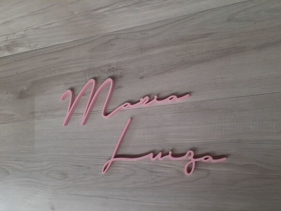 Nome de Parede Personalizado em mdf Linha Ty - Maria Luiza