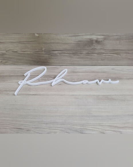 Nome de Parede Personalizado em mdf Linha Ty - Rhavi - 17 cm
