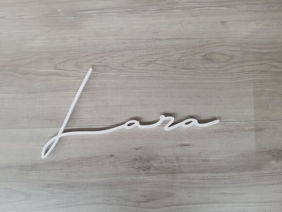 Nome de Parede Personalizado em mdf Linha Ty- Lara - 20 cm