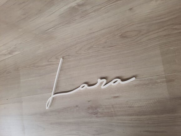 Nome de Parede Personalizado em mdf Linha Ty- Lara - 20 cm