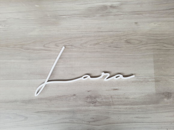 Nome de Parede Personalizado em mdf Linha Ty- Lara - 20 cm