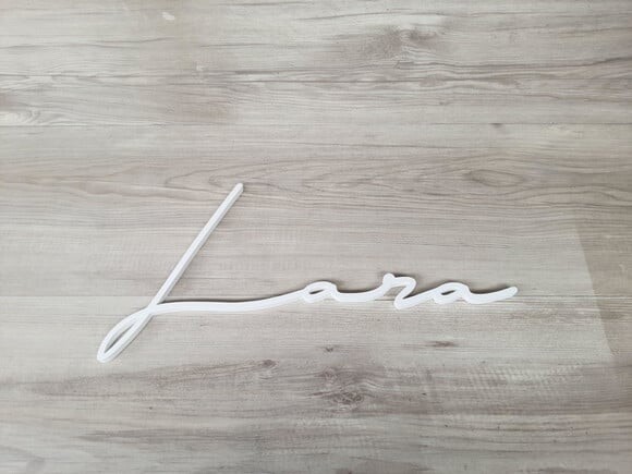 Nome de Parede Personalizado em mdf Linha Ty- Lara - 20 cm