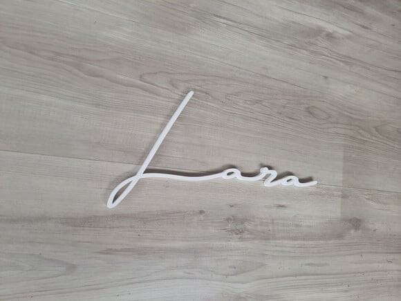 Nome de Parede Personalizado em mdf Linha Ty- Lara - 20 cm