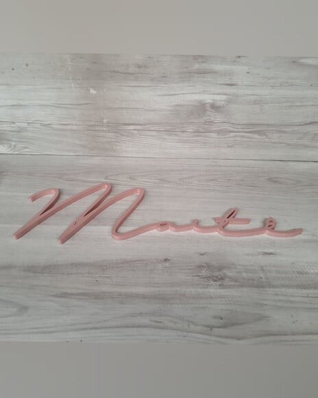 Nome de Parede Personalizado em mdf Linha Ty- Maitê - 15 cm