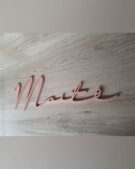 Nome de Parede Personalizado em mdf Linha Ty- Maitê - 15 cm