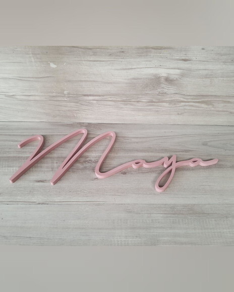 Nome de Parede Personalizado em mdf Linha Ty- Maya - 18 cm