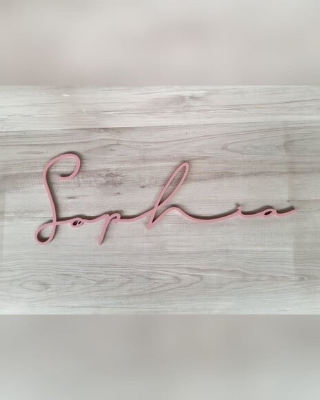 Nome de Parede Personalizado em mdf Linha Ty- Sophia - 21 cm