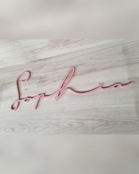 Nome de Parede Personalizado em mdf Linha Ty- Sophia - 21 cm