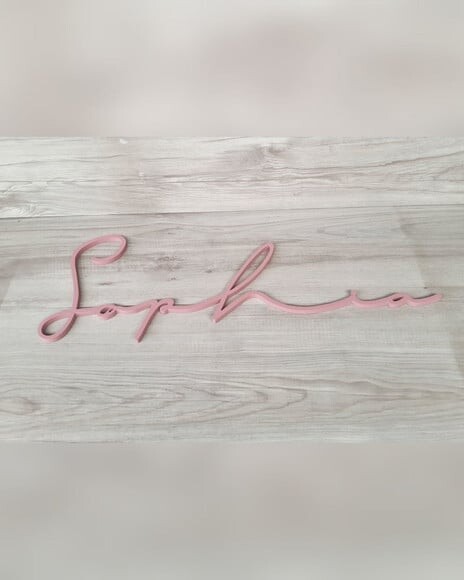 Nome de Parede Personalizado em mdf Linha Ty- Sophia - 21 cm