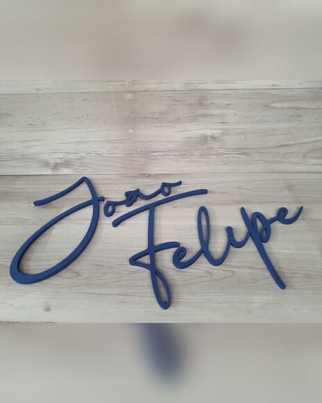 Nome de Parede Personalizado Linha Bc - João Felipe - 30 cm