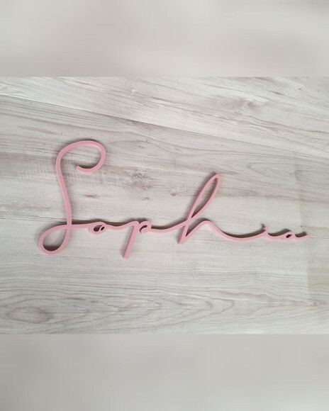 Nome de Parede Personalizado em mdf Linha Ty- Sophia - 21 cm