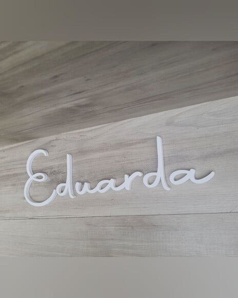 Nome de Parede Personalizado mdf Linha Aut - Eduarda