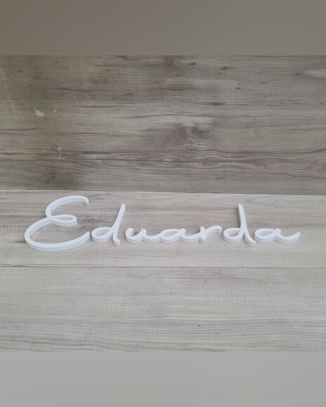 Nome de Parede Personalizado mdf Linha Aut - Eduarda
