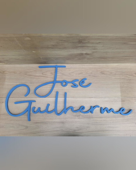 Nome de Parede Personalizado mdf Linha Aut - José Guilherme