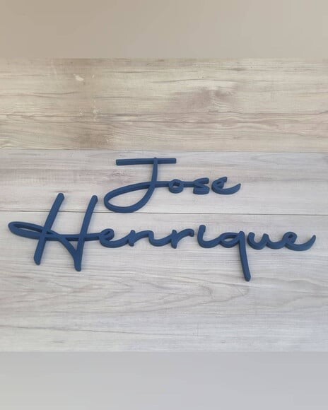 Nome de Parede Personalizado mdf Linha Aut - José Henrique