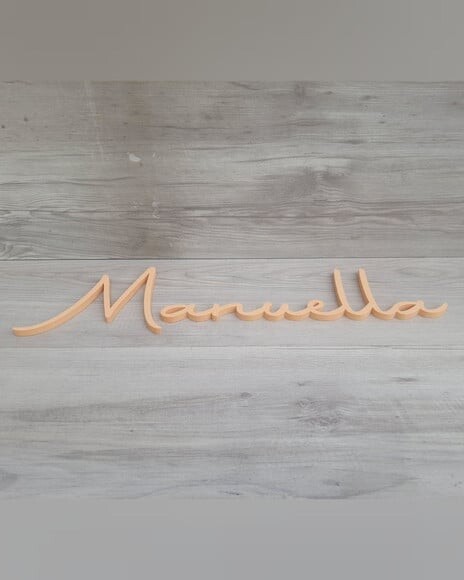 Nome de Parede Personalizado mdf Linha Aut - Manuella