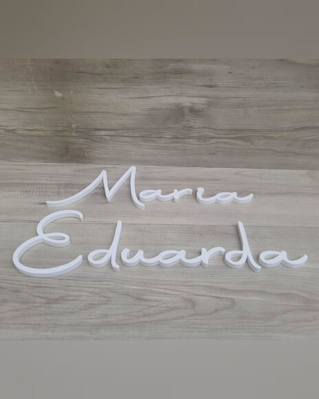 Nome de Parede Personalizado mdf Linha Aut - Maria Eduarda