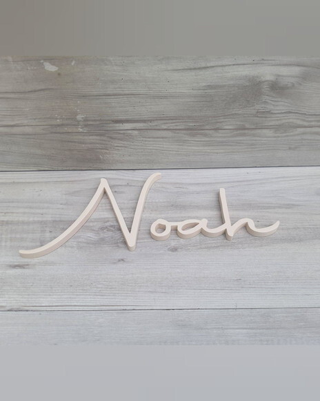 Nome de Parede Personalizado mdf Linha Aut - Noah