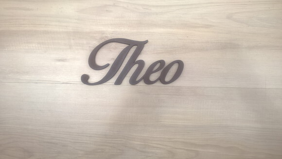 Nome Decorativo de Parede em mdf - Mod Mt - Theo - 15 cm
