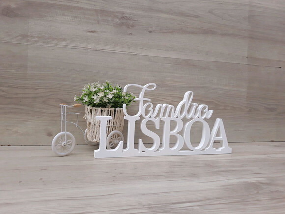 Nome em MDF - Peça de mesa Família com Sobrenome