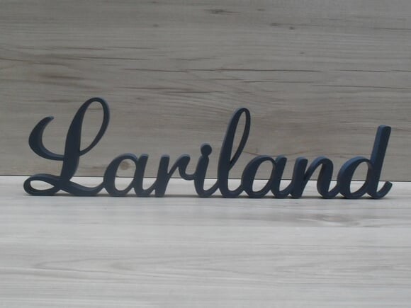 Nome em mdf - Peça de Mesa Linha as - Lariland 10 cm