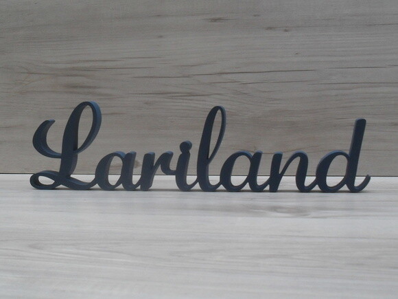 Nome em mdf - Peça de Mesa Linha as - Lariland 10 cm