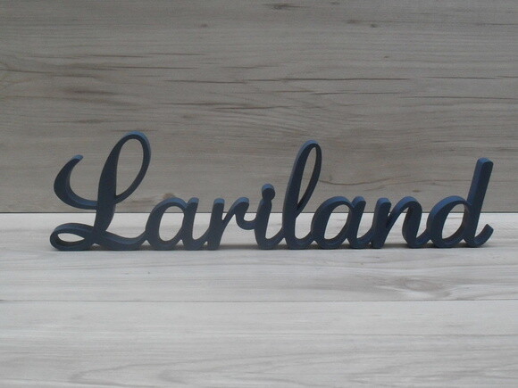 Nome em mdf - Peça de Mesa Linha as - Lariland 10 cm