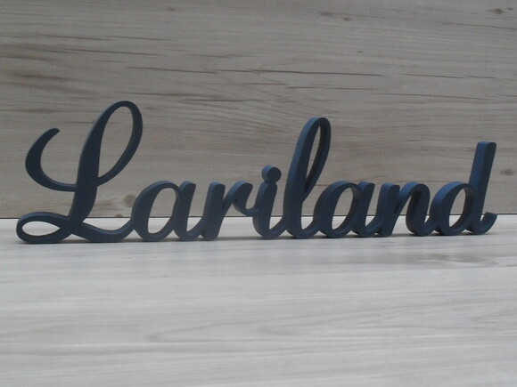 Nome em mdf - Peça de Mesa Linha as - Lariland 10 cm