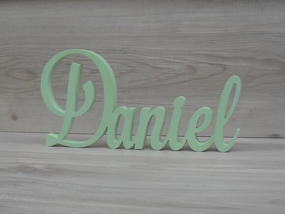 Nome em mdf - Peça de Mesa Linha Ls - Daniel 10 cm