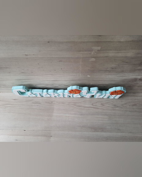 Nome em mdf - Peça de Mesa Tema Moana - Catarina Yumi 12 cm