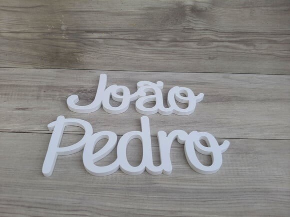 Nome Parede Personalizado em mdf - João Pedro - Linha Ps