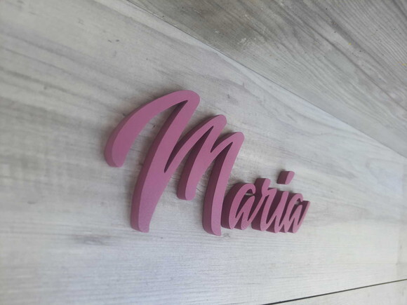 Nome Parede Personalizado em mdf - Maria - Linha Bt
