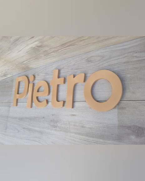 Nome Parede Personalizado em mdf - Pietro - Linha Bs