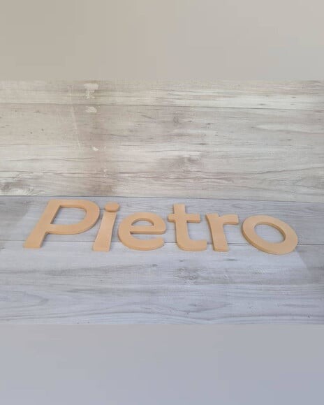 Nome Parede Personalizado em mdf - Pietro - Linha Bs